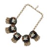 SOHI Women's Multicolour Party Stone Statement Necklace - 2 of 4