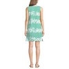 Lands' End Women's Cotton Jersey Notch Neck Dress with Soutache - 2 of 4