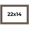 PosterPalooza | Ornate Black Picture Frame - UV Acrylic, Backing Board, Hanging Hardware Included - 2 of 4