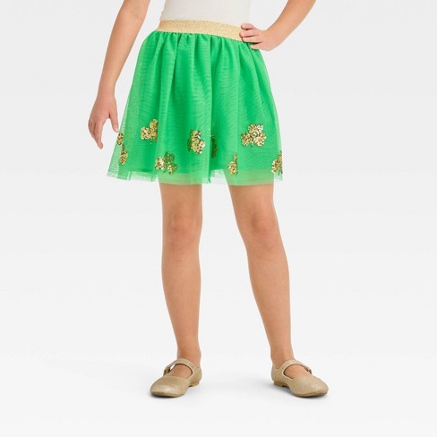 Girls' St. Patrick's Day Leggings - Cat & Jack™ Green M : Target