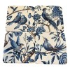 Slickblue Decorative Resin Coasters Set of 4, Bird or Star Pattern, Blue Drink Coasters, 4"x4" - 2 of 3