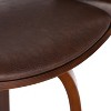 NicBex 30"Mid-Century Modern Counter Height Bar Stools,Set of 1,Swivel Shell-Shaped Counter Stools with Armrest,250LBS Weight Capacity - 4 of 4