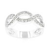 Slickblue Women’s Rhodium Plated Infinity Band, .25 Ct Round Cut Clear Cubic Zirconia, Sizes 5-10 - 3 of 4