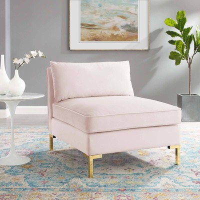 Ardent Performance Velvet Armless Chair - Modway
