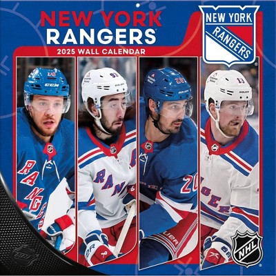 NHL New York Rangers 2025 12"x12" Team Wall Calendar