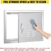 Brushed Stainless Steel BBQ Access Door, Outdoor Kitchen Cabinet Doors, Durable Weather-Resistant Doors for Barbecue Islands, Suitable for Outdoor - 3 of 4