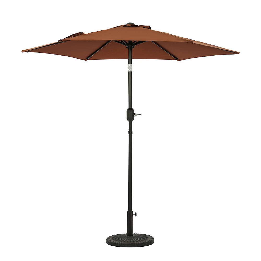 Photos - Parasol 7.5' x 7.5' Bistro Market Patio Umbrella Coffee - Island Umbrella