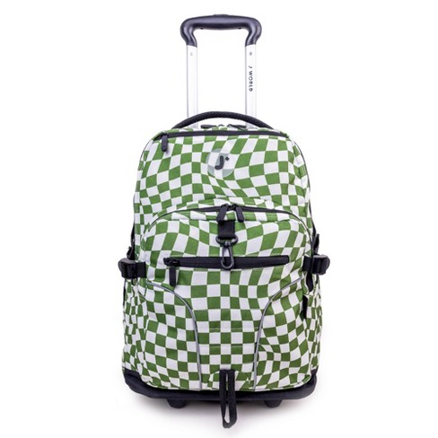 Rockland Roadster Rolling 17 Backpack - Black/White