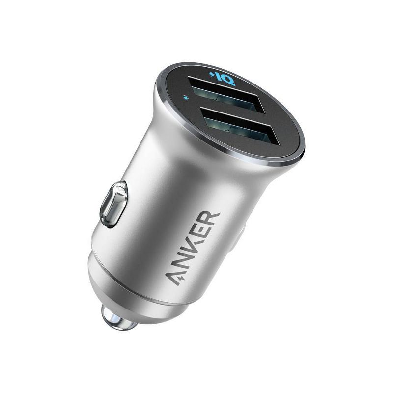 Anker 2-Port PowerDrive 24W Car Charger - Silver, 1 of 6