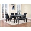 PAGED Bar Stools Set of 2, Modern Upholstered Counter Height Bar Chair with Back and Nailhead Trim for Bar, Kitchen, Dining Room - 3 of 4