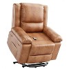 Electric Power Lift Recliner Chair for Elderly & Mobility Limited - Heated Massage Sofa with Remote - PU Leather & High-Density Foam - 2 of 4