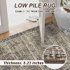 Washable Area Rug, Vintage Boho Pink Rug, Soft Non Slip Non Shedding Low Pile Carpet, for Living Room, Bedroom, Dinning Room - 4 of 4