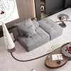 Modern Modular Sectional Sofa, DIY Layout Design Sofa, Tufted Sofa with Chenille Fabric Textile and Foam Pillows-Baofuwish - 3 of 4