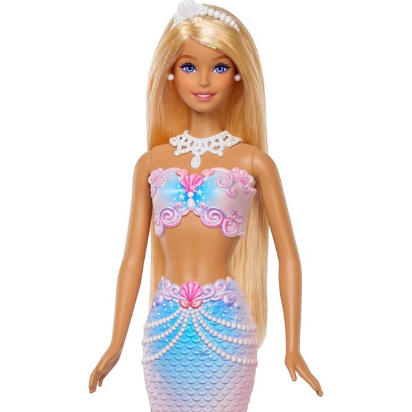 Muñeca Sirena Barbie Bubble Sparkle con función de burbujas, incluye solución y cepillo 5