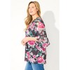 Catherines Women's Plus Size Petite V-Neck Bell-Sleeve Georgette Blouse - 4 of 4