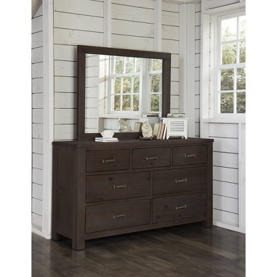 Highlands 7 Drawer Dresser with Mirror Espresso - Hillsdale Furniture