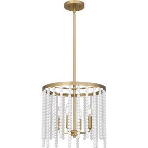 Apelle 4-Light Aged Brass Pendant Light - 1 of 4