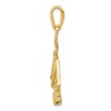 Black Bow Jewelry 14k Yellow Gold Scales of Justice Polished Pendant - 2 of 4