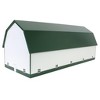 1/64 White & Forest Green 60ft x 120ft Wooden Dairy Barn with Milk House STA-222 - 3 of 4