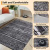 Boho Marble Rugs Washable Area Rug Geometric Distresses Farmhouse Accent Rugs Ultra-Thin Throw Rugs Floor Carpet for Living Room - 4 of 4