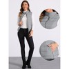 INSPIRE CHIC Women's Zip-Up Stand Collar Winter Sleeveless Puffer Vest - 2 of 4