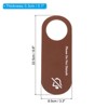 Unique Bargains PU Leather Waterproof Double-Side Office Home Meeting Door Hanger Sign 2 Pcs - 2 of 4