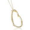 Pompeii3 2 1/4Ct Heart Shaped Diamond Pendant White or Yellow Gold Necklace Lab Created - 2 of 3
