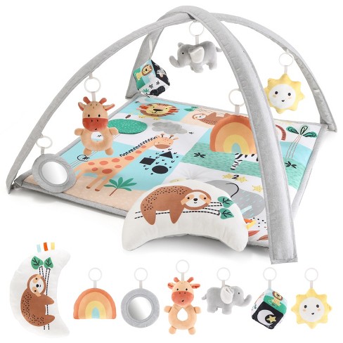 The Peanutshell Safari 123 7 in 1 Activity Gym Play Mat For Baby Target