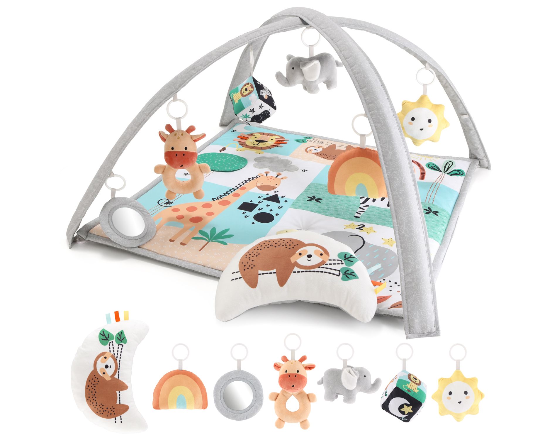 The Peanutshell Safari 123, 7-in-1 Activity Gym & Play Mat for Baby