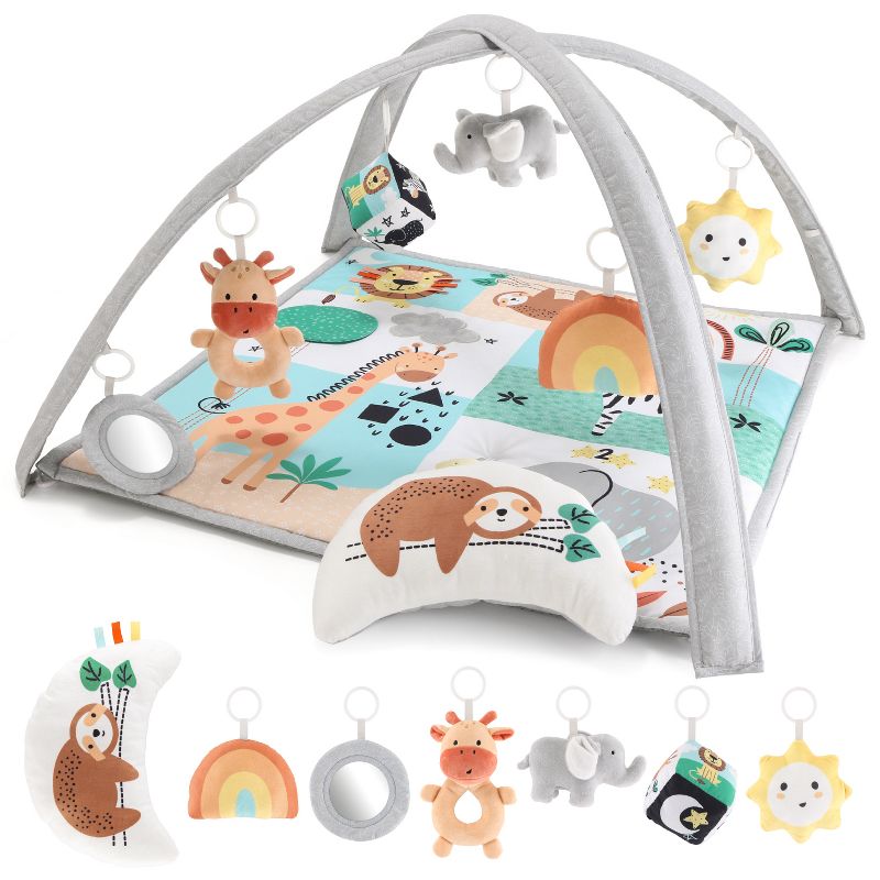 The Peanutshell Safari 123, 7-in-1 Activity Gym & Play Mat for Baby, 1 of 11