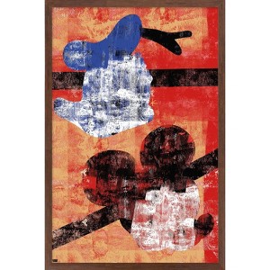 Trends International Disney Mickey Mouse & Donald - Silhouettes Framed Wall Poster Prints - 1 of 4