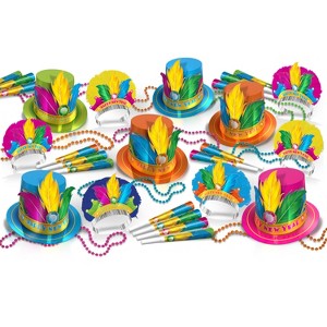 Beistle New Year Rio Assortment for 50 guests includes 125 items Multicolored - 1 of 3