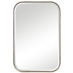 Uttermost Modern – Malay Vanity Mirror 30" x 20.125" Silver Glass Contemporary Wall Decor - 1 of 4