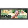 PosterPalooza | Panoramic Shabby Chic Black Picture Frame - UV Acrylic, Foam Board Backing, Hanging Hardware - 2 of 4
