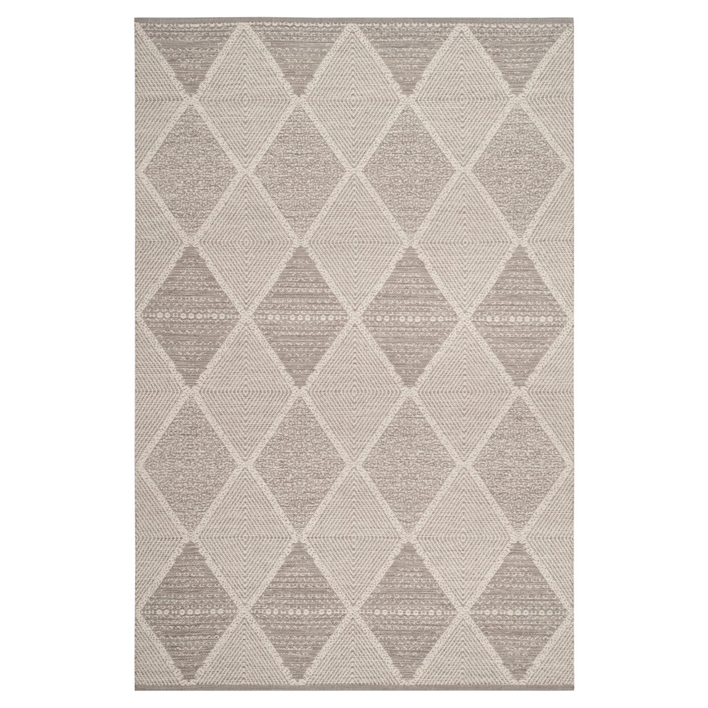 Gray Geometric Woven Area Rug - (6'x9') - Safavieh