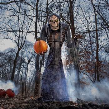 Halloween Express  Jack Stalker Animated Halloween Decoration - Size 7 ft - Gray