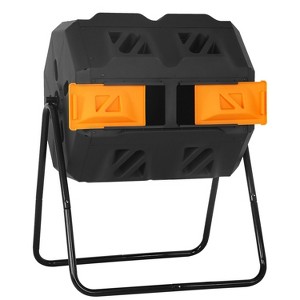 BestMassage Compost Bin 43 Gallion Outdoor Compost Tumbler for Garden Patio - 1 of 4