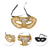 Unique Bargains Jazz Cloth-Wrapped Flat Head Half Face Party Mask 1 Pc - 3 of 4
