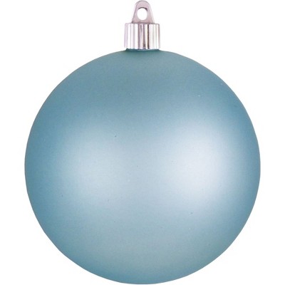 Christmas by Krebs 4ct Arctic Blue Shatterproof Matte Finish Christmas Ball Ornaments 4.75" (120mm)