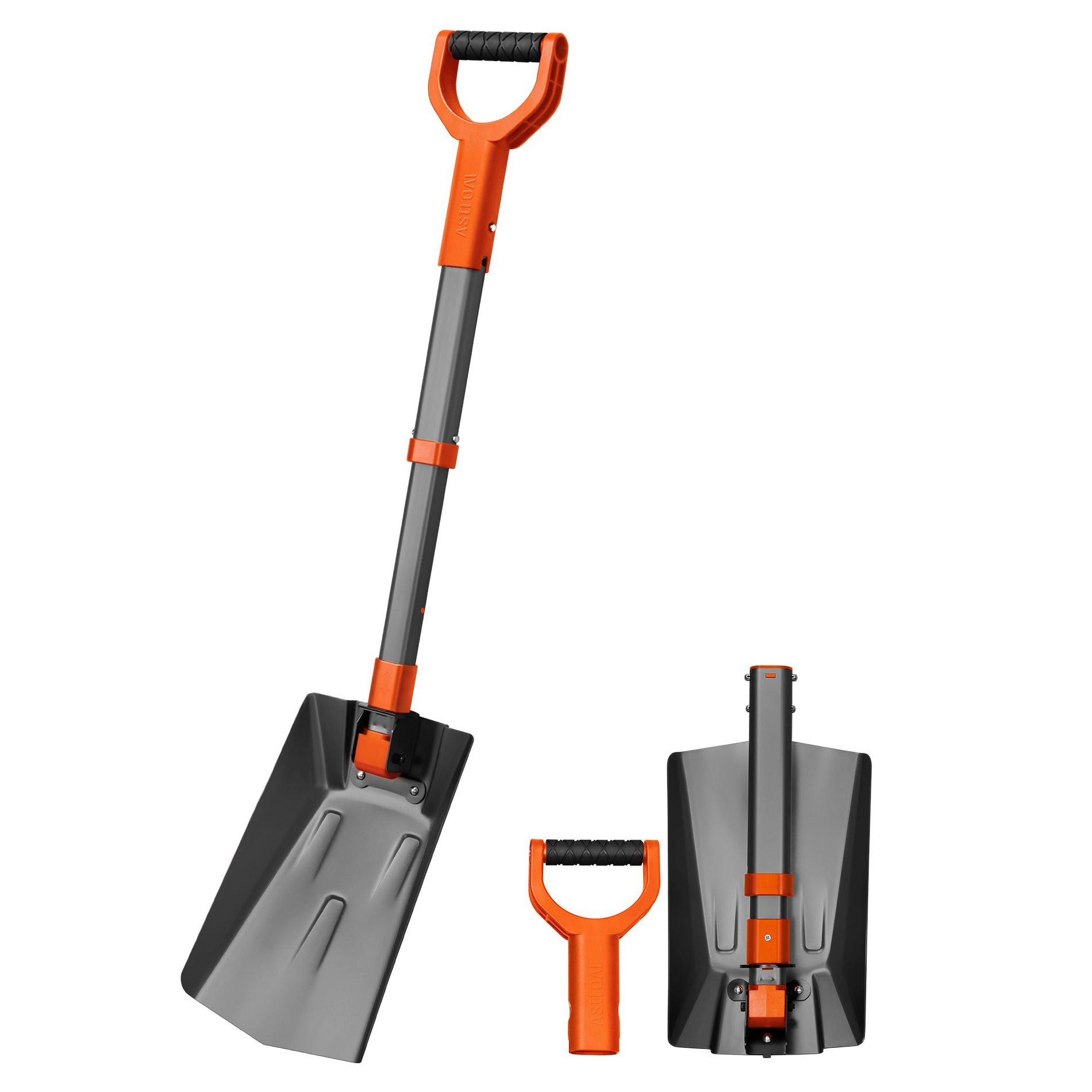 AstroAI Aluminum 39" Folding Extendable Snow Shovel for Car