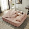 PAGED Foldable Sofa Convertible Sleeper Sofa Bed Deep Seat Sofa Couch with Functional Blanket and 2 Soft Pillows for Living Room - 2 of 4