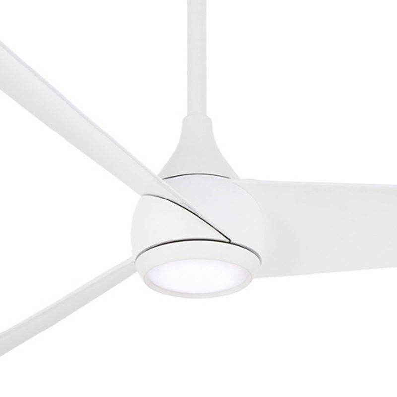 52" Minka Aire Twist LED Flat White Indoor Smart Fan with Remote, 3 of 5