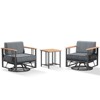 Outdoor Swivel Chairs High Back Swivel Patio Chairs Patio Swivel Glider Chairs - 3 of 4