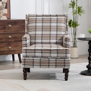 Hrinhom 27.2"W Accent Chair, Modern Upholstered Armchair - 1 of 4