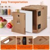 Portable Food Warmer, 82 Qt Hot Box, Large Inner Capacity, Orienteering Wheel, Compatible with 3/6" or 6/2.5" Plates, for Parties, Travel - 3 of 4