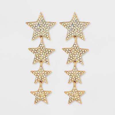 SUGARFIX by BaubleBar 'Shooting Star' Statement Earrings - Gold