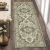 Washable Living Room Rug Vintage Rug Traditional Floral Distressed Accent Carpet Low Pile Non-Slip Floor Mat - 2 of 4
