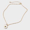 Bumblebee Pendant with Semi Precious Moonstone Necklace - Universal Thread™ Gold - 3 of 4