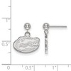 Black Bow Jewelry 14k White Gold Florida Gators NCAA Dangle Earrings - 2 of 3
