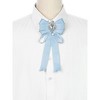 INSPIRE CHIC Women's Pre-Tied Ribbon Satin Elegant Bowknot Tie Brooches with Rhinestones - 4 of 4